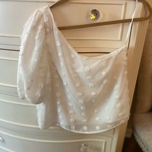 Boutique One Shoulder Top NWT!